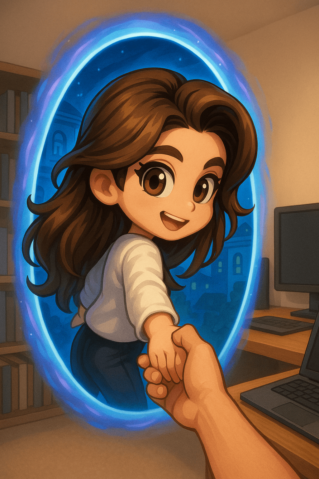 角色穿越传送门